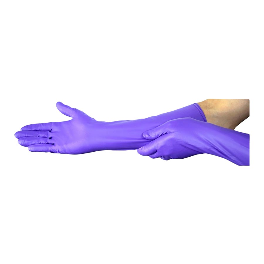 Purple MAX Nitrile Exam Gloves Small Purple Non-Sterile 50/Bx thumbnail 8