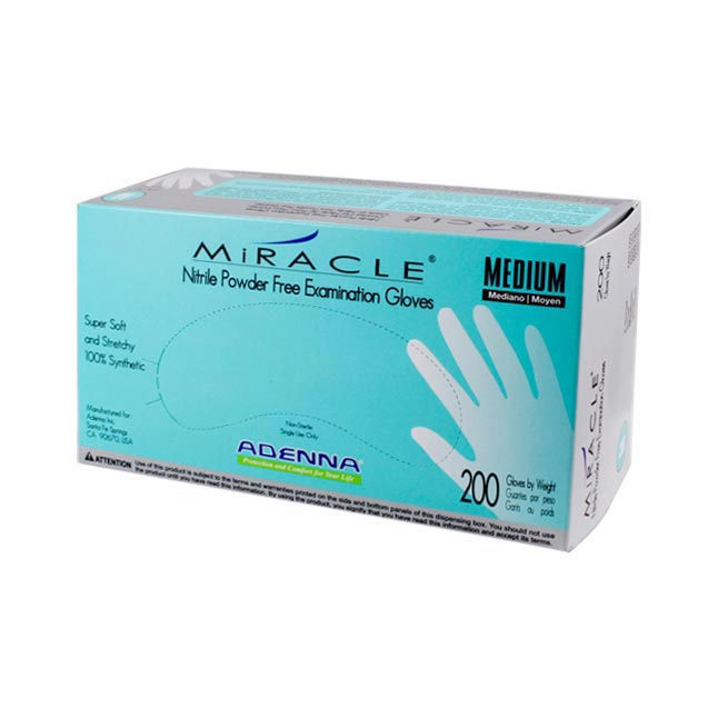Adenna Miracle Nitrile Exam Gloves, Powder-Free, Medium, 200/Box, MIR165 thumbnail 3