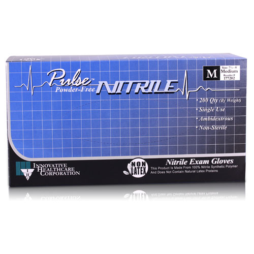 Pulse Innovative Nitrile PF Gloves Medium 200/Box 177202 thumbnail 3