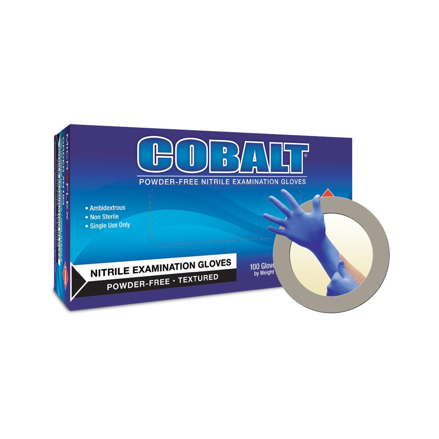 MICROFLEX Cobalt Nitrile Exam Gloves Small Blue Non-Sterile 100/Bx thumbnail 7