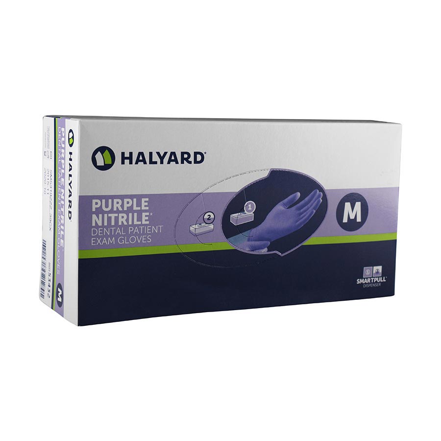 Purple Nitrile Nitrile Exam Gloves X-Small Purple Non-Sterile thumbnail 9