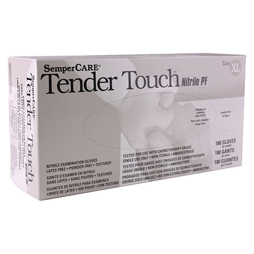 SemperCare Tender Touch Nitrile Exam Gloves Medium Violet Blue Non-Sterile thumbnail 7