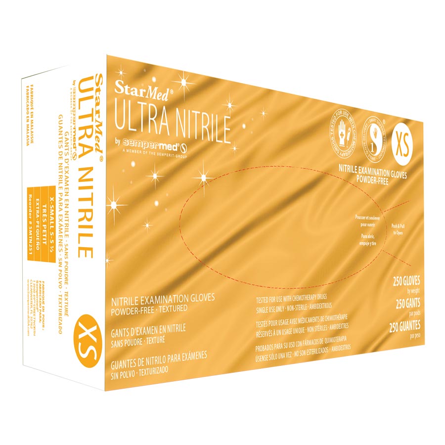 velvet XP 250 Nitrile Exam Gloves X-Small Violet Blue Non-Sterile thumbnail 7