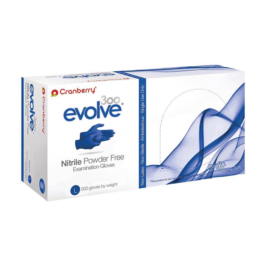 Evolve 300 Nitrile Exam Gloves, Powder-Free, Large, 300/Box, 3308 thumbnail 8