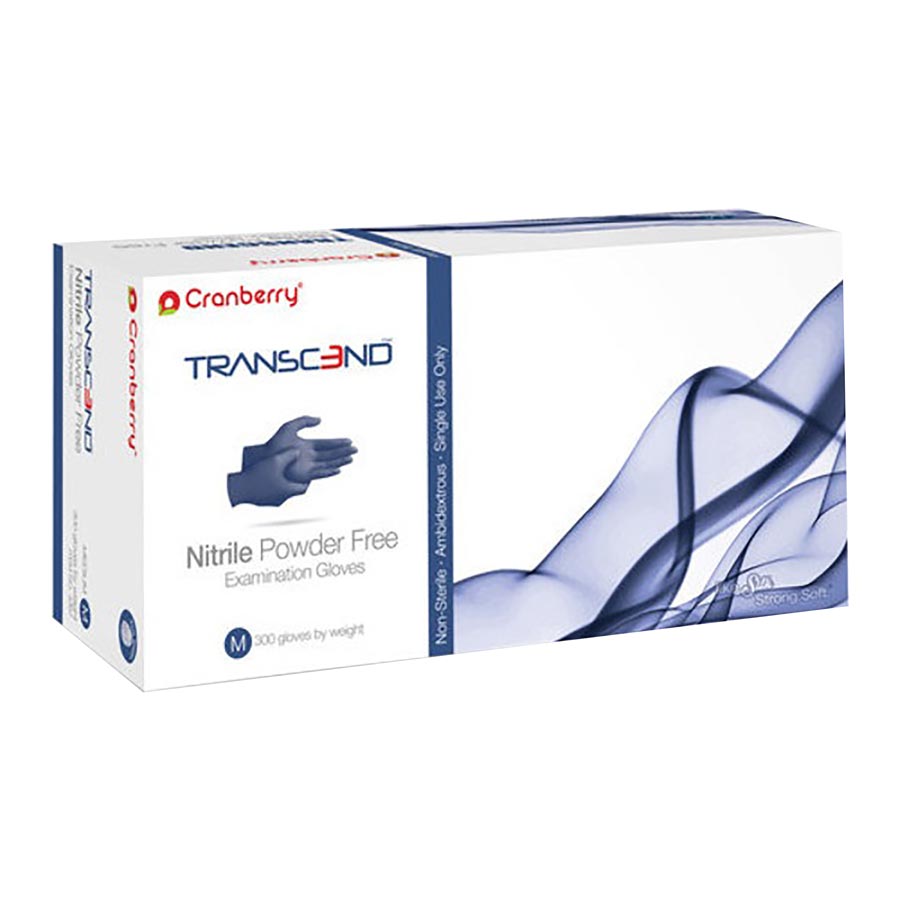 Transcend Nitrile Exam Gloves X-Large Matte Blue Non-Sterile thumbnail 9