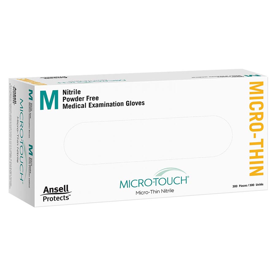 Ansell - Micro-Touch Micro-Thin PF Nitrile Glove Medium 300/Bx thumbnail 7