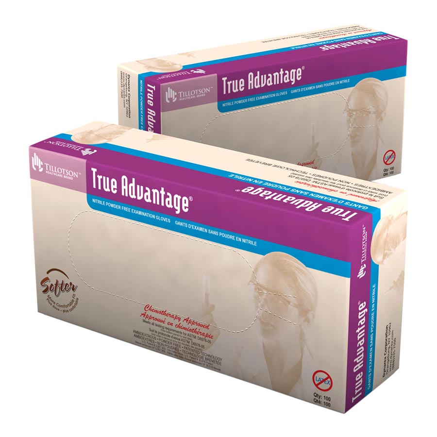 True Advantage Nitrile PF Gloves Medium 100/Box 6503 product image