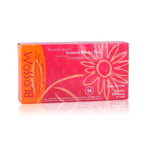 Blossom Latex Gloves | X-Small Powder-Free Textured Non-Sterile 100/box thumbnail 7