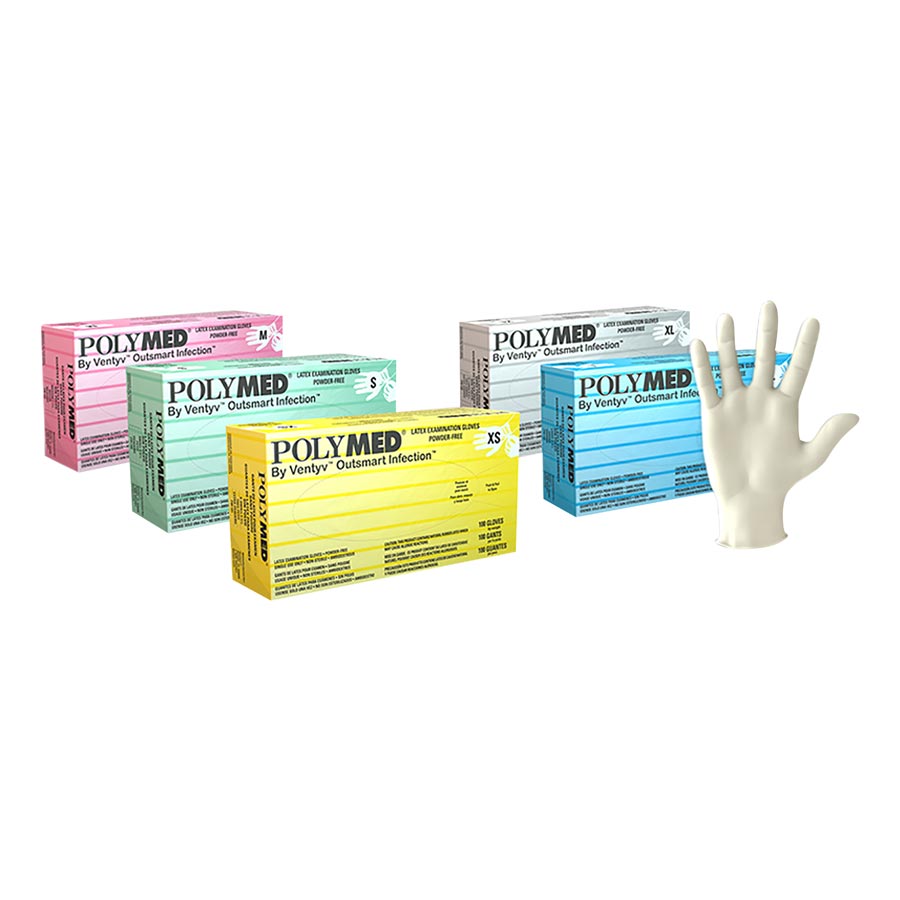 Sempermed - Polymed Latex PF Gloves 100/Bx S thumbnail 6