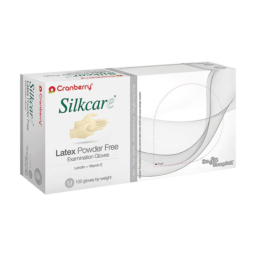 Silkcare Exam Gloves X-Large Standard Natural Non-Sterile thumbnail 7