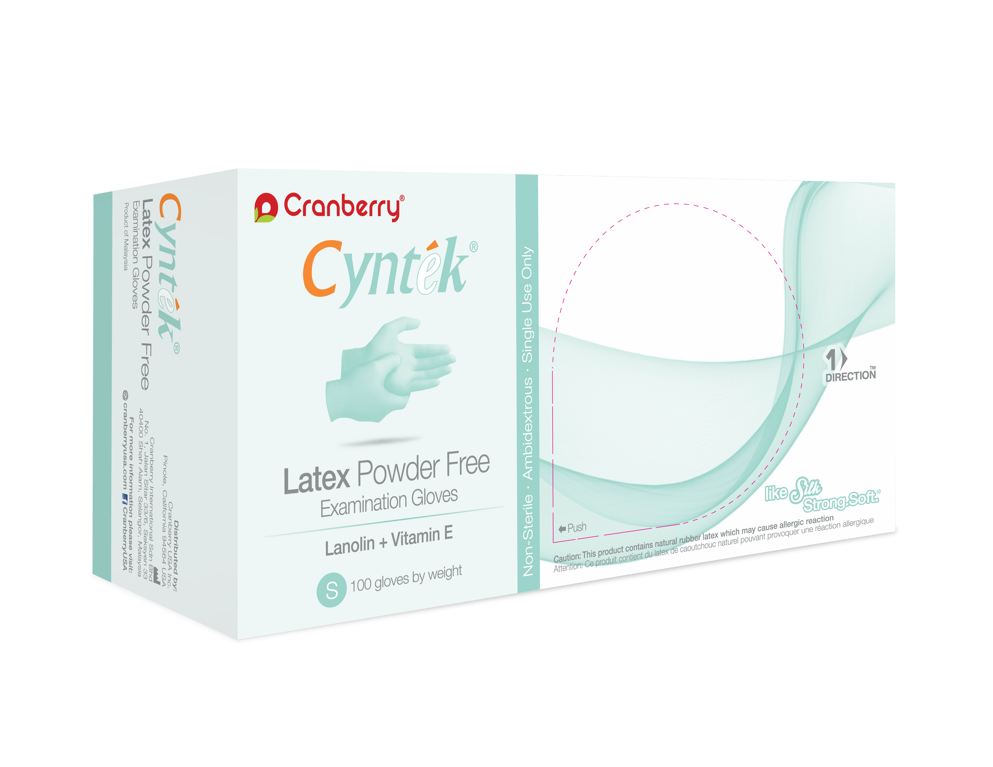 Cyntek Exam Gloves Small Standard Mint Green Non-Sterile thumbnail 8