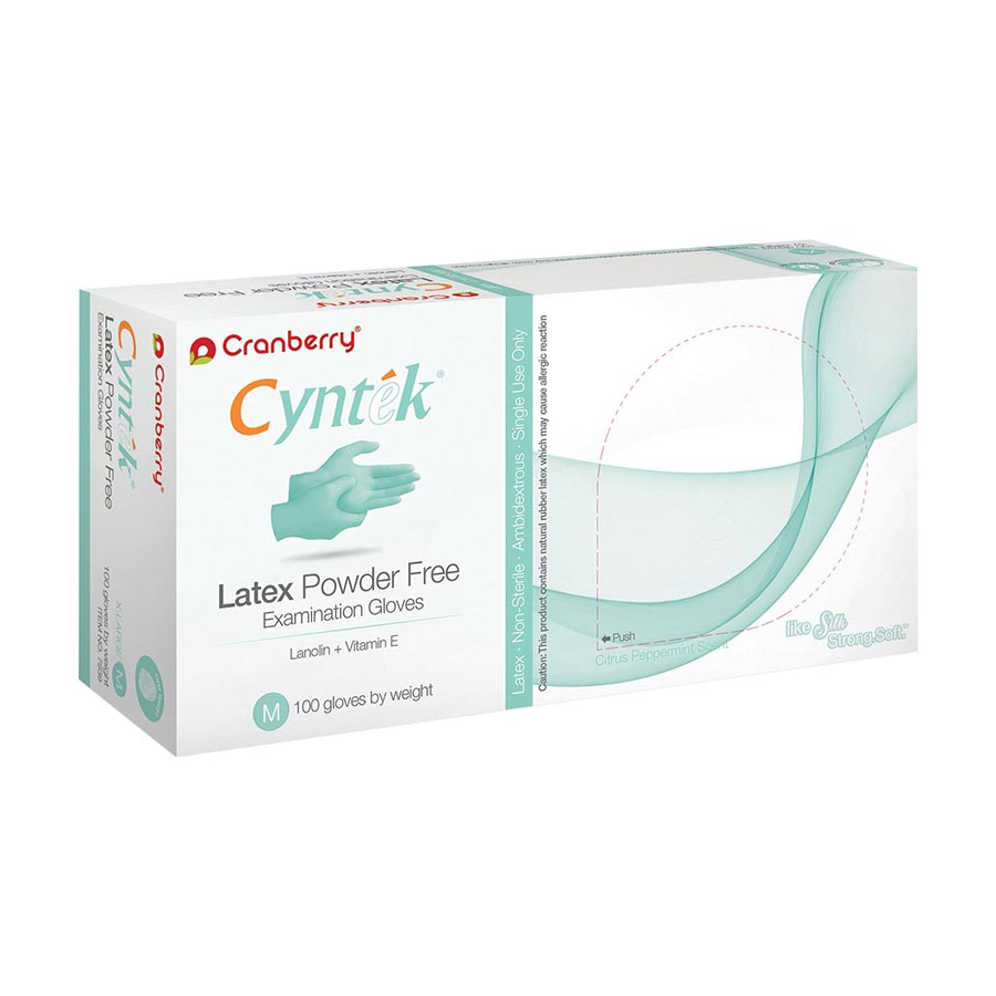 Cyntek Exam Gloves X-Small Standard Mint Green Non-Sterile thumbnail 8