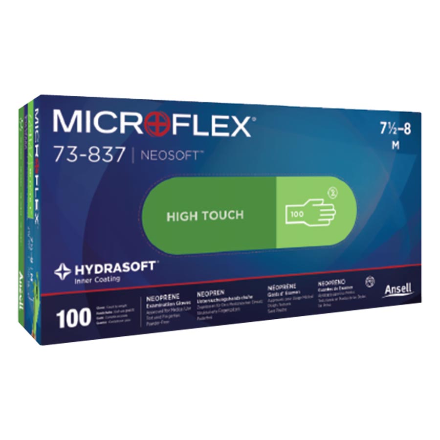 Microflex NeoSoft Neoprene Gloves X-Small 100/Bx thumbnail 7