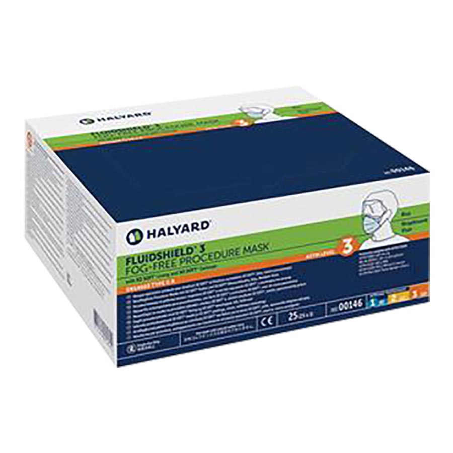 Fluidshield Earloop Procedure Mask, ASTM Level 3, Orange, 40/Pk, 47107 thumbnail 13