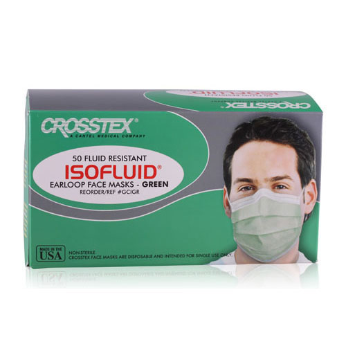 Isofluid Earloop Masks Green 50/Bx ASTM Level 1 thumbnail 8