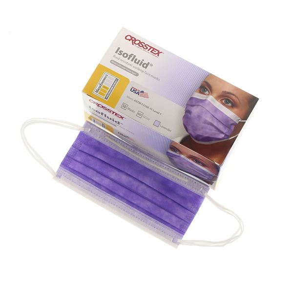 Isofluid Earloop Masks Lavender 50/Bx ASTM Level 1, GCILV thumbnail 9