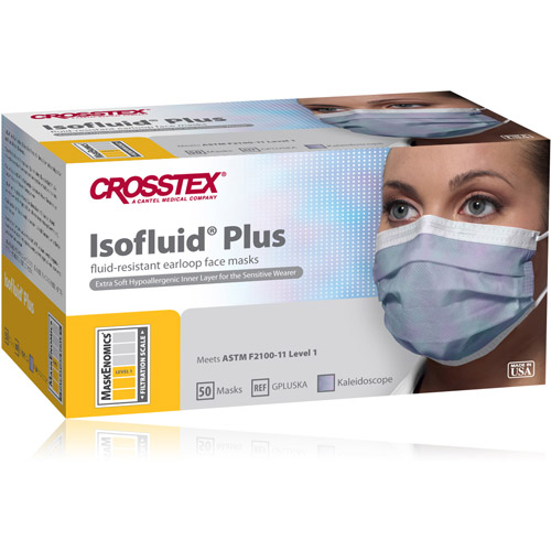 Isofluid Plus Procedure Mask ASTM Level 1 Anti-Fog Kaleidoscope Adult 50/Bx thumbnail 8