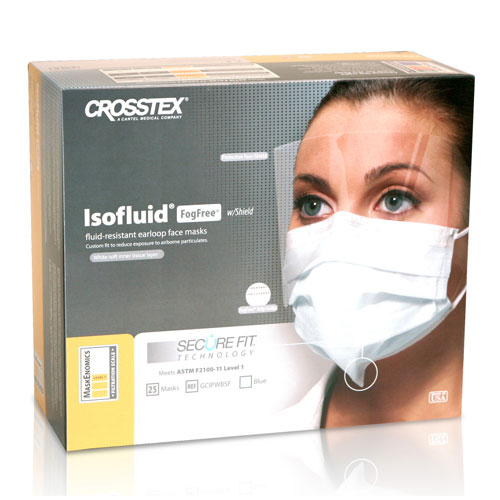 Isofluid Fog-Free Secure Fit Mask ASTM Level 1 Anti-Fog Blue 25/Bx thumbnail 8