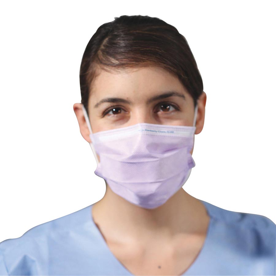 FluidShield Procedure Mask ASTM Level 1 Yellow 50/Bx thumbnail 6