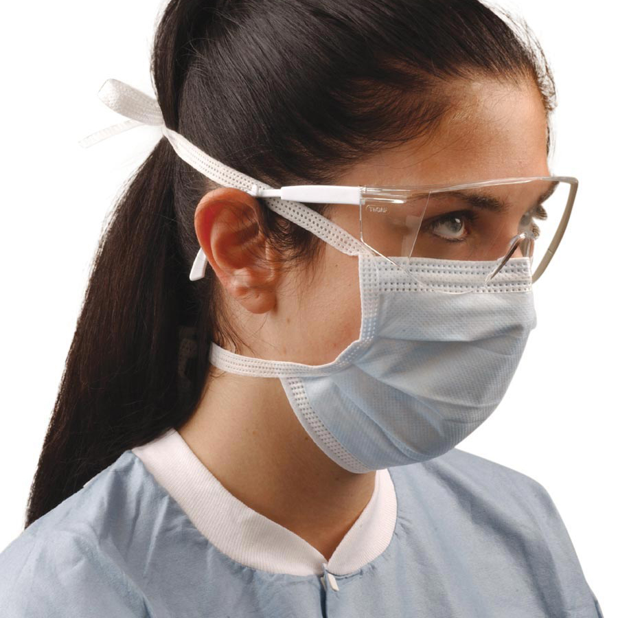 Tie-On Surgical Mask Blue 50/Bx thumbnail 7