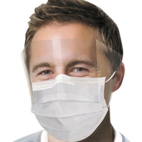 Crosstex - Ultra Sensitive FogFree Earloop w/Shield w/SecureFit 25/Bx ASTM-3, GCPWS product image