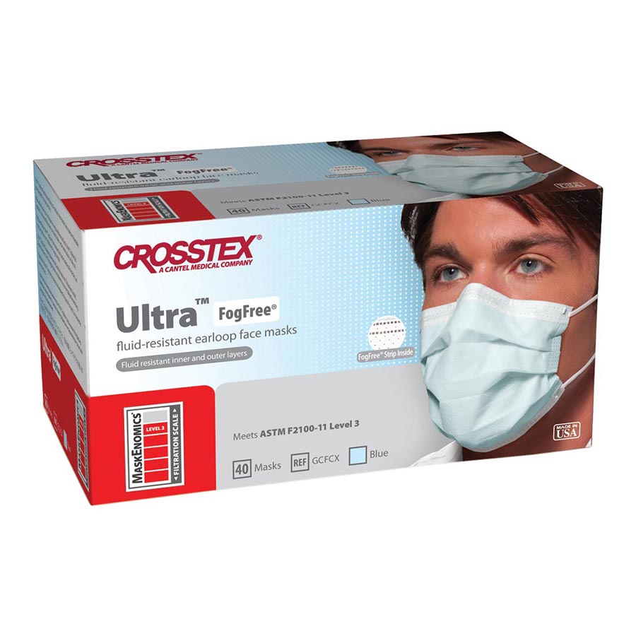 Crosstex Fluid Resist Masks Anti-Fog 40/Bx ASTM Level 3, GCFCX thumbnail 9