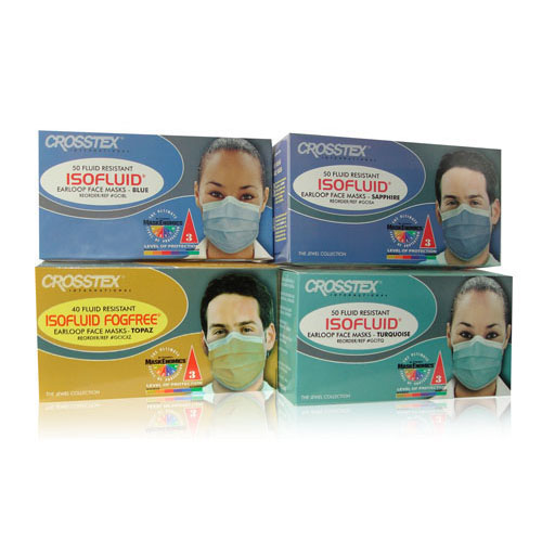 Isofluid FogFree Earloop Masks, Turquoise, 40/Pk, GCICXT product image