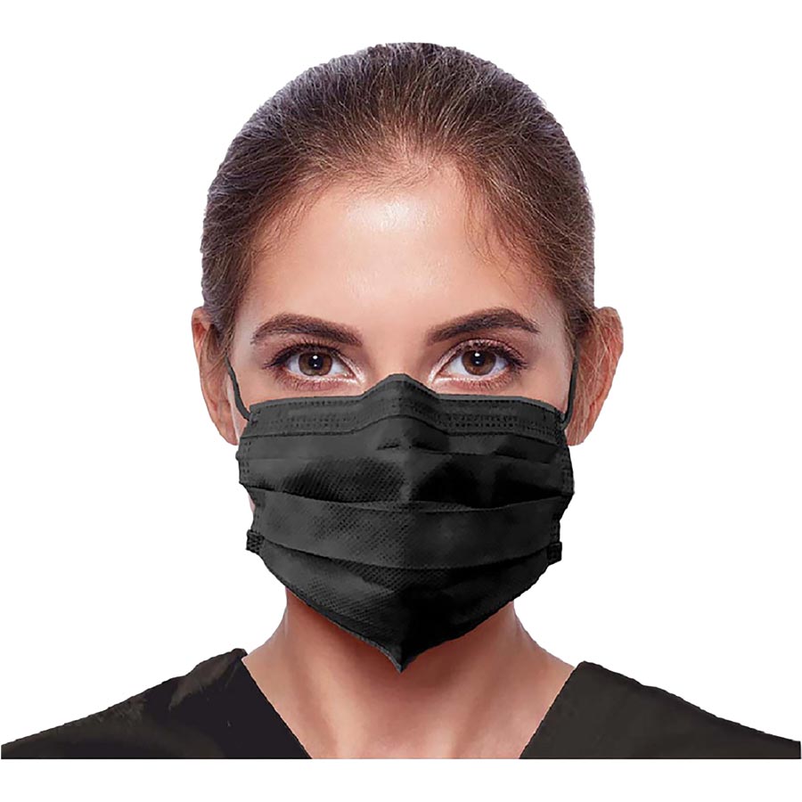 Unipack Face Mask ASTM Level 3 Black 1000/Ca thumbnail 2