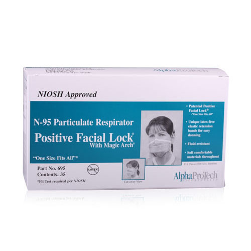 Critical Cover PFL N-95 Particulate Respirator 35/Bx, 695 thumbnail 4