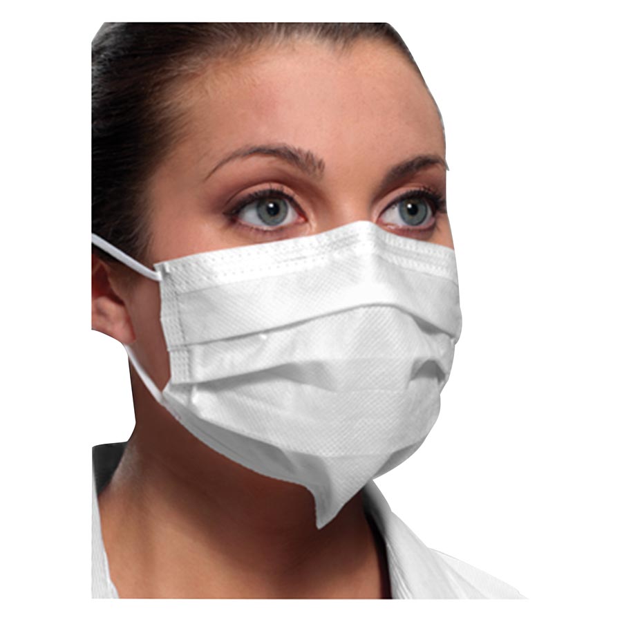 Isofluid Plus Pure Secure Fit Earloop Masks, ASTM Level 1, White, 50/Pk, GPLUSWHSF thumbnail 6