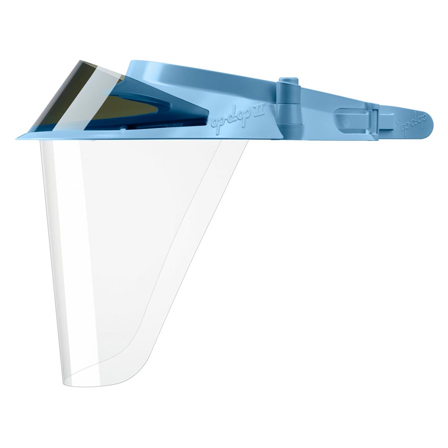 Op-D-Op II Full Face Visor Shield Light Blue Reusable Frame Ea thumbnail 4