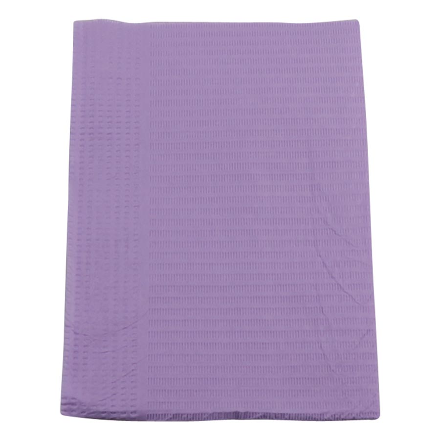 Plastcare Patient Bibs Lavender 2Ply+Poly 13x18 (EURO) 500/Case product image