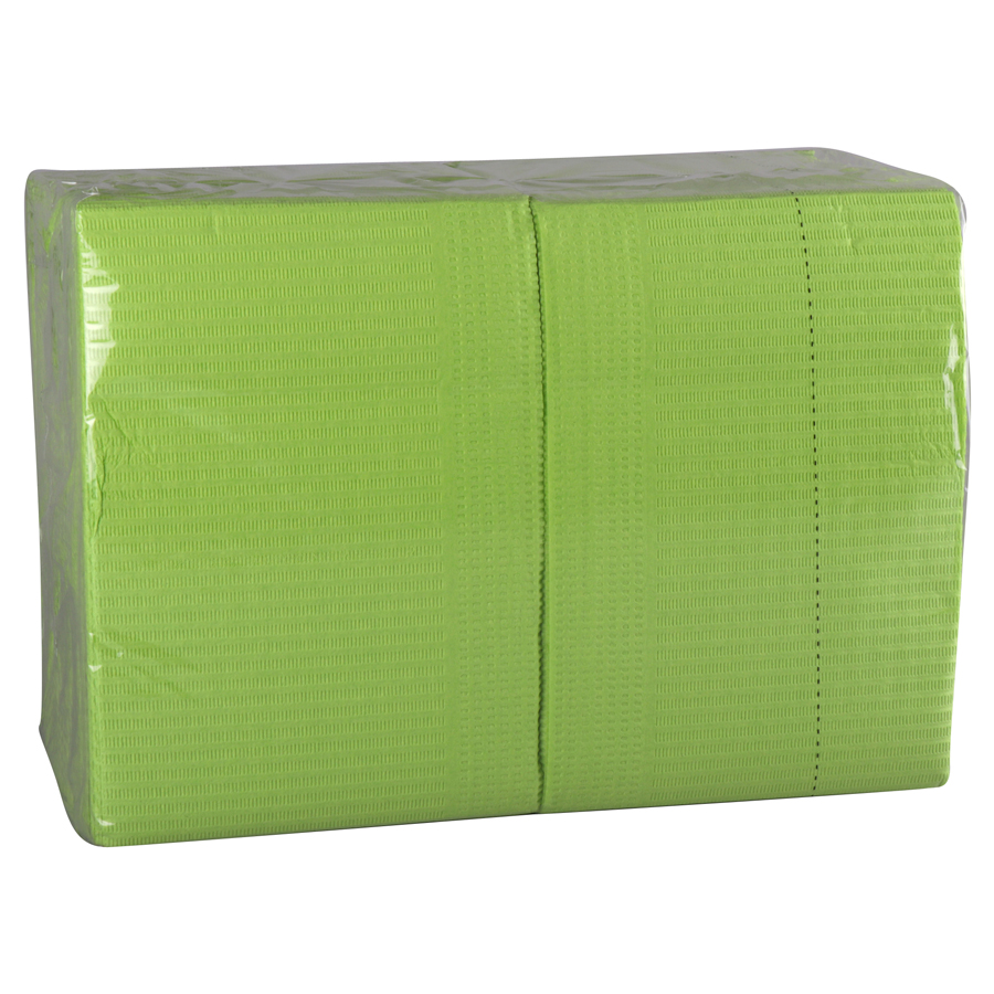 Plastcare Patient Bibs Lime 2Ply+Poly 13x18 (EURO) 500/Case product image