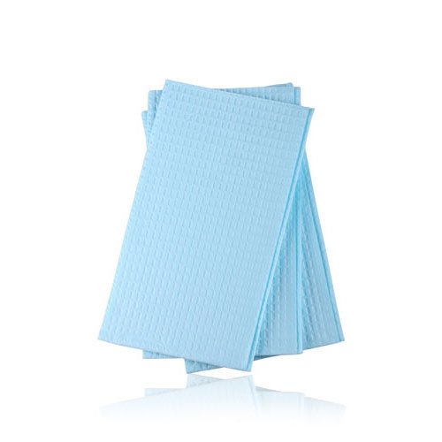 Patient Bib 2 Ply Tissue / Poly 17 in x 18 in White Disposable 500/Ca product image