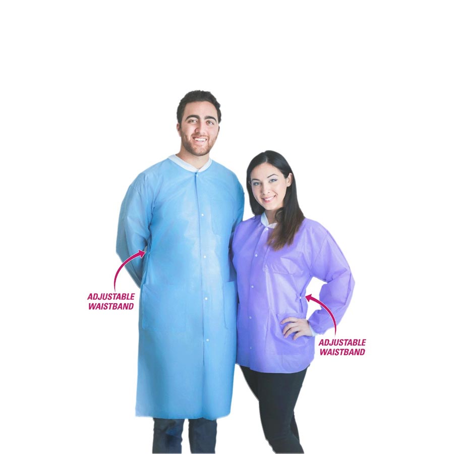 FitMe PPE Lab Jacket 2X Large Sky Blue 50/Ca thumbnail 2