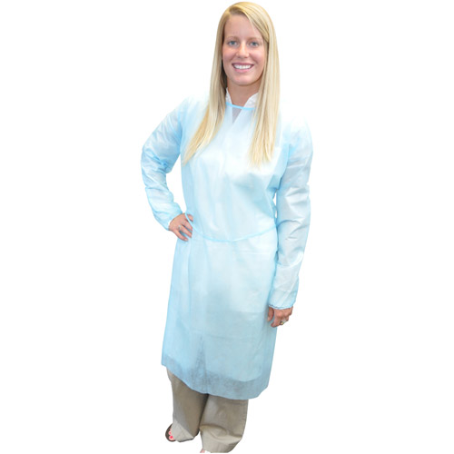 Maytex Elastic Cuff Isolation Gowns Blue 50/Box 6000BC-XL product image