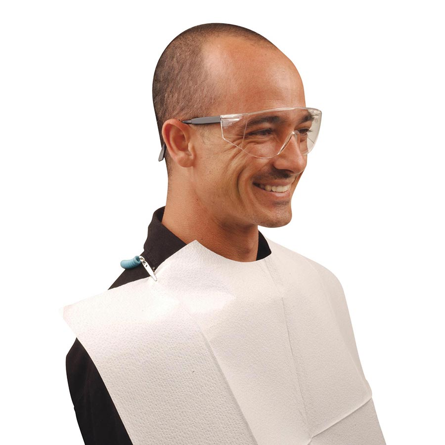 Contour Neck Bib 18x22 3+1 Ply White 400/Cs, WERUEC thumbnail 8