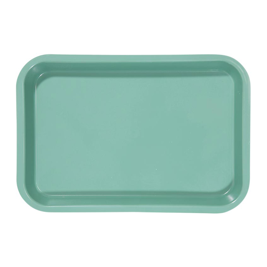 Mini Flat Set-Up Trays, Plastic, Green, 1/Pk, 20Z101D thumbnail 4