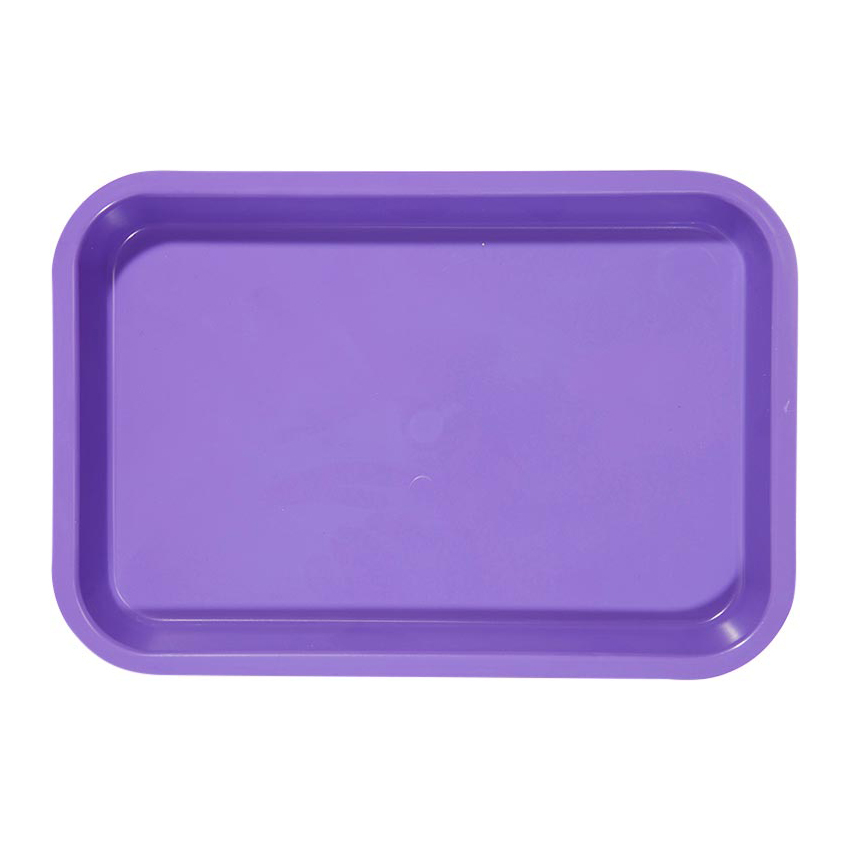 Mini Flat Set-Up Trays, Plastic, Vibrant Purple, 1/Pk, 20Z101R thumbnail 4