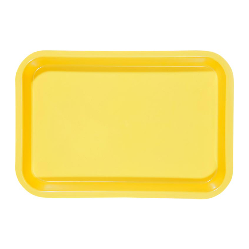 Mini Flat Set-Up Trays, Plastic, Vibrant Yellow, 1/Pk, 20Z101O thumbnail 4
