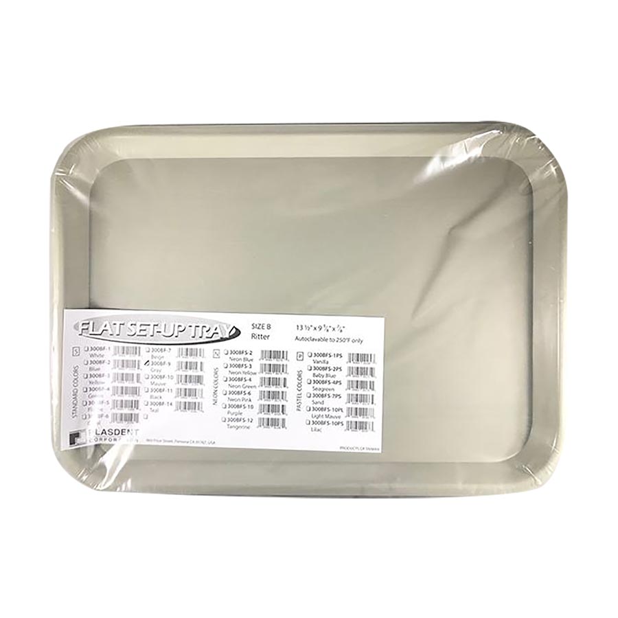 Set-Up Plastic Flat Trays, # B, Gray, 1/Pk, 300BF-9 thumbnail 8