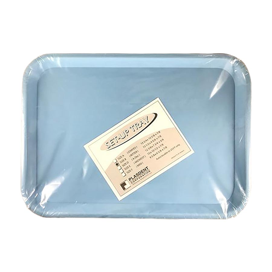 Set-Up Plastic Flat Trays, # B, Baby Blue, 1/Pk, 300BFS-2PS thumbnail 5