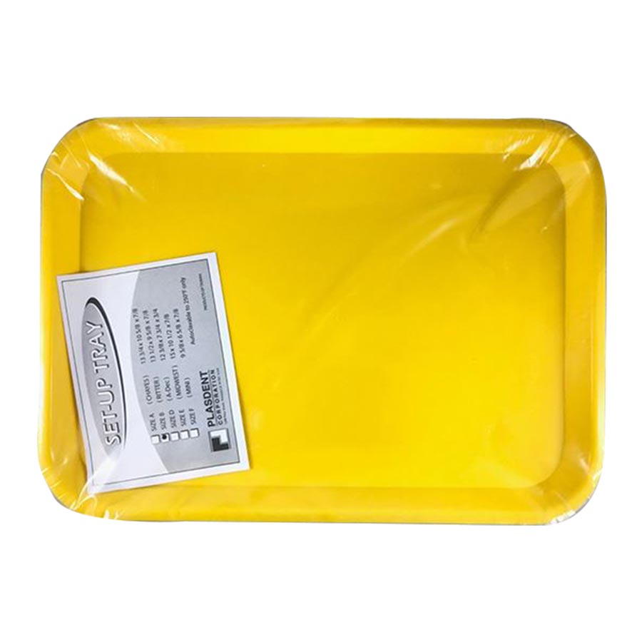 Set-Up Flat B Tray Neon Yellow 300BF3N - Set-Up Flat B Tray Neon Yellow 300BF3N - Image 1