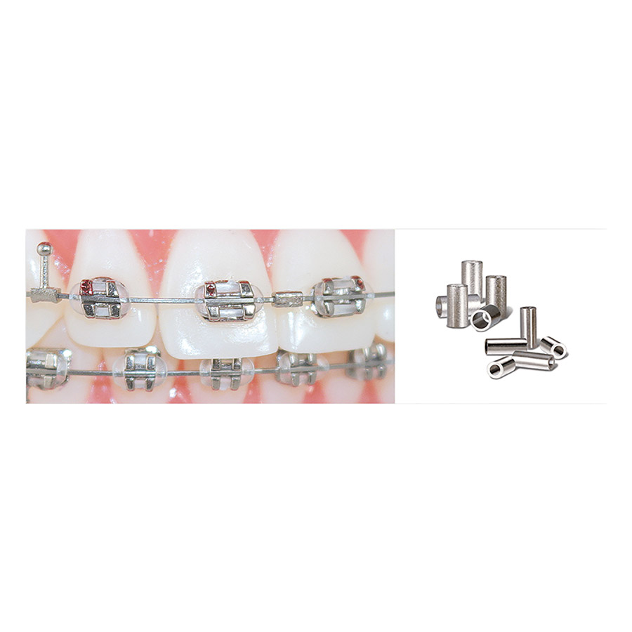 Crimpable Large Mini Stops Stainless Steel 25/Pk product image