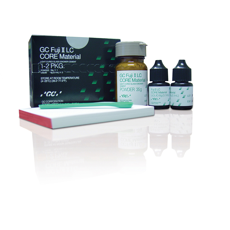 Fuji II LC Resin-Reinforced Core Build-Up Material, Triple-Cure, Powder, 1:2 Package, 35 g, Blue, 1/Pk thumbnail 3