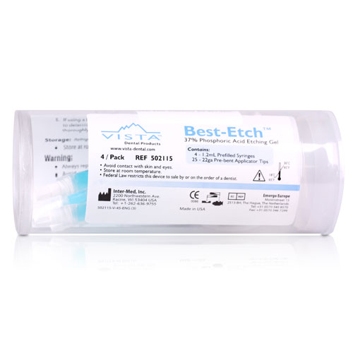 Best-Etch Etching Gel, 37% Phosphoric Acid, Standard Kit, 1.2 ml, Blue, 4/Pk, 502115 thumbnail 9