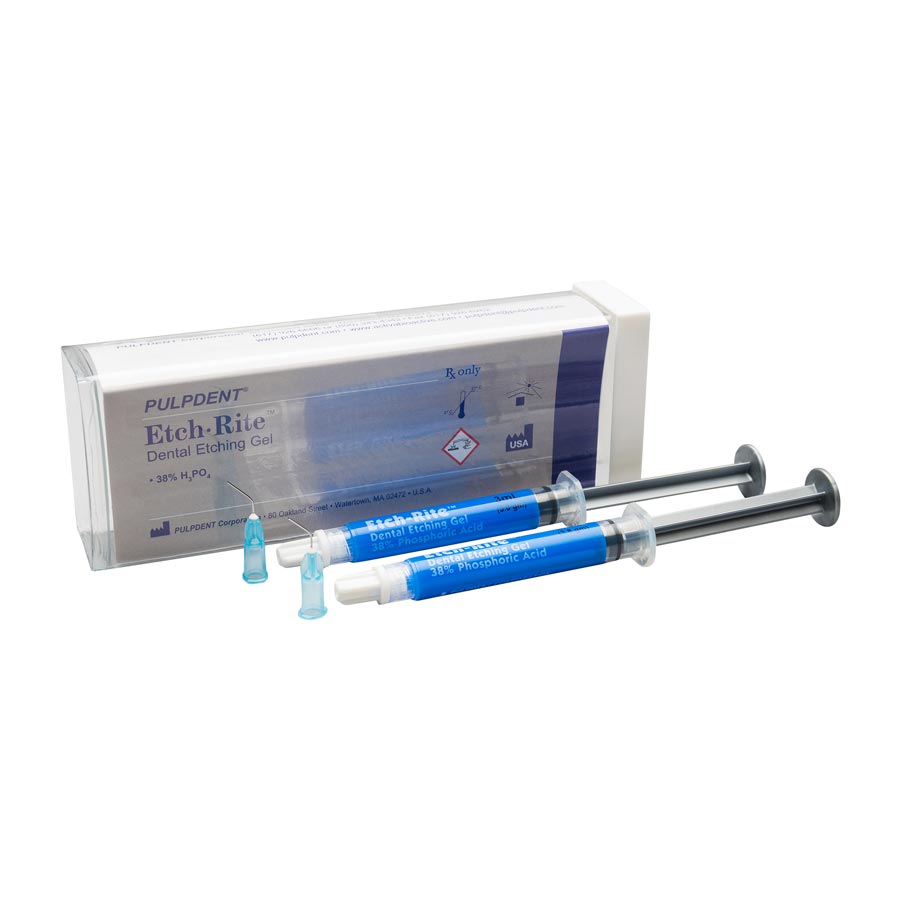 Etch-Rite Dental Etching Gel, 38% Phosphoric Acid, Twin Pack with 25 Applicator Tips, 3 ml, 2/Pk, ET-TWIN thumbnail 8