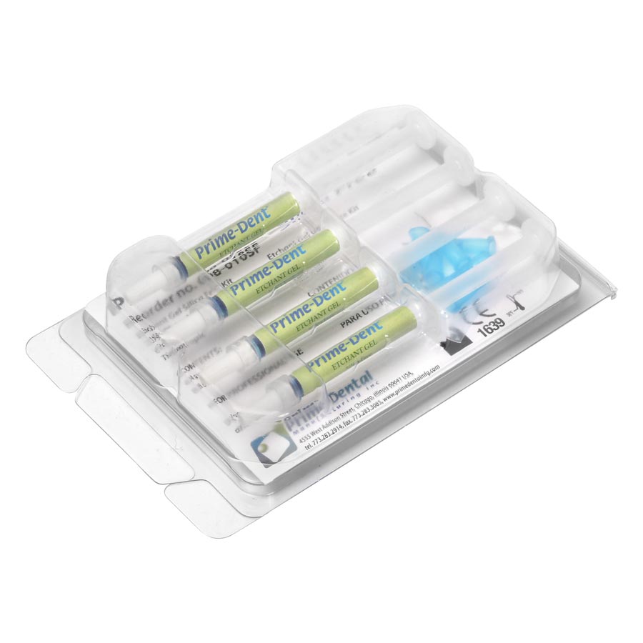 Primedent Etch Gel Blue Syringe 4x1.2 mL 008-010 product image