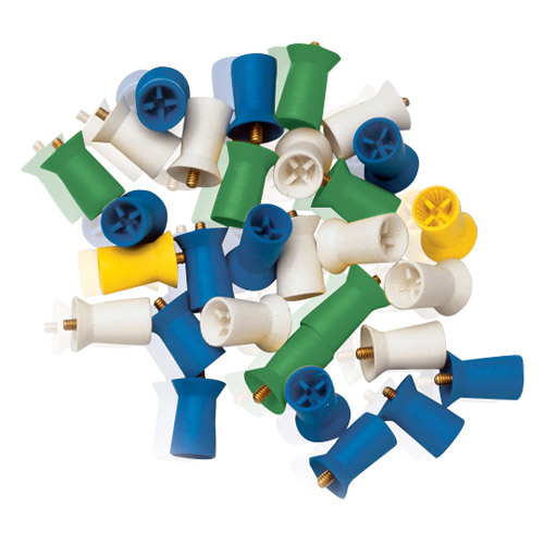 Densco® Yellow Firm Screw Shank Prophy Cups Box of 1000 thumbnail 2