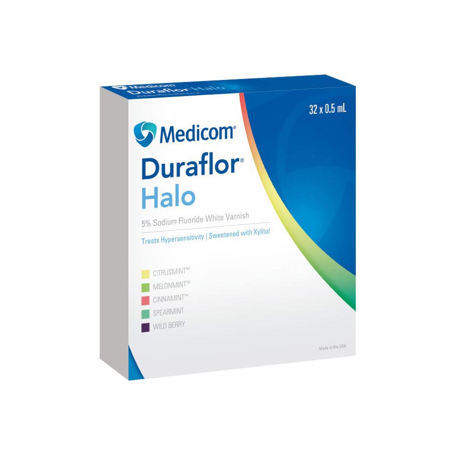 Duraflor Halo Fluoride Vrnsh Bulk Pack Unit Dose 5% NaF 0.5 mL Wild Berry 250/Ca thumbnail 4